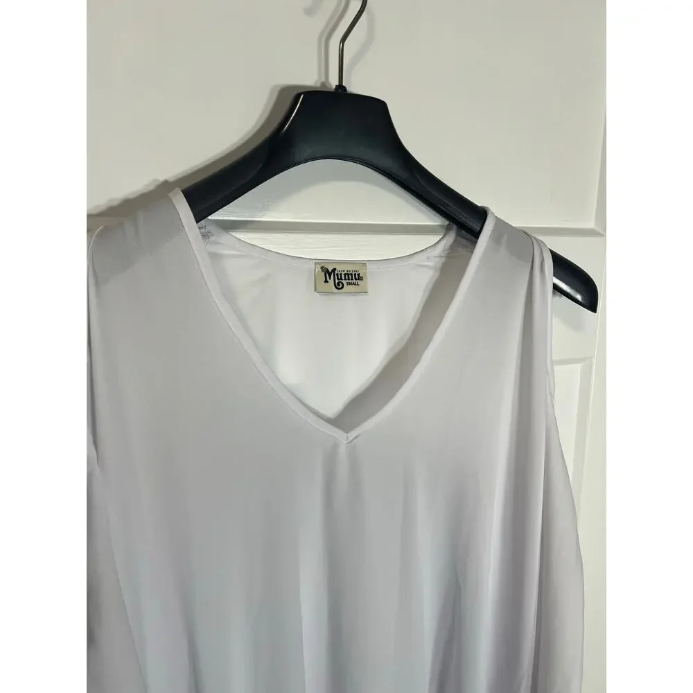 Show Me Your‎ Mumu Cold Shoulder Oversized Tunic Sheer Size S Small Women - Picture 2 of 8